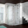 Merlyn 8 Series Frameless 1 Door Offset Quadrant Enclosure