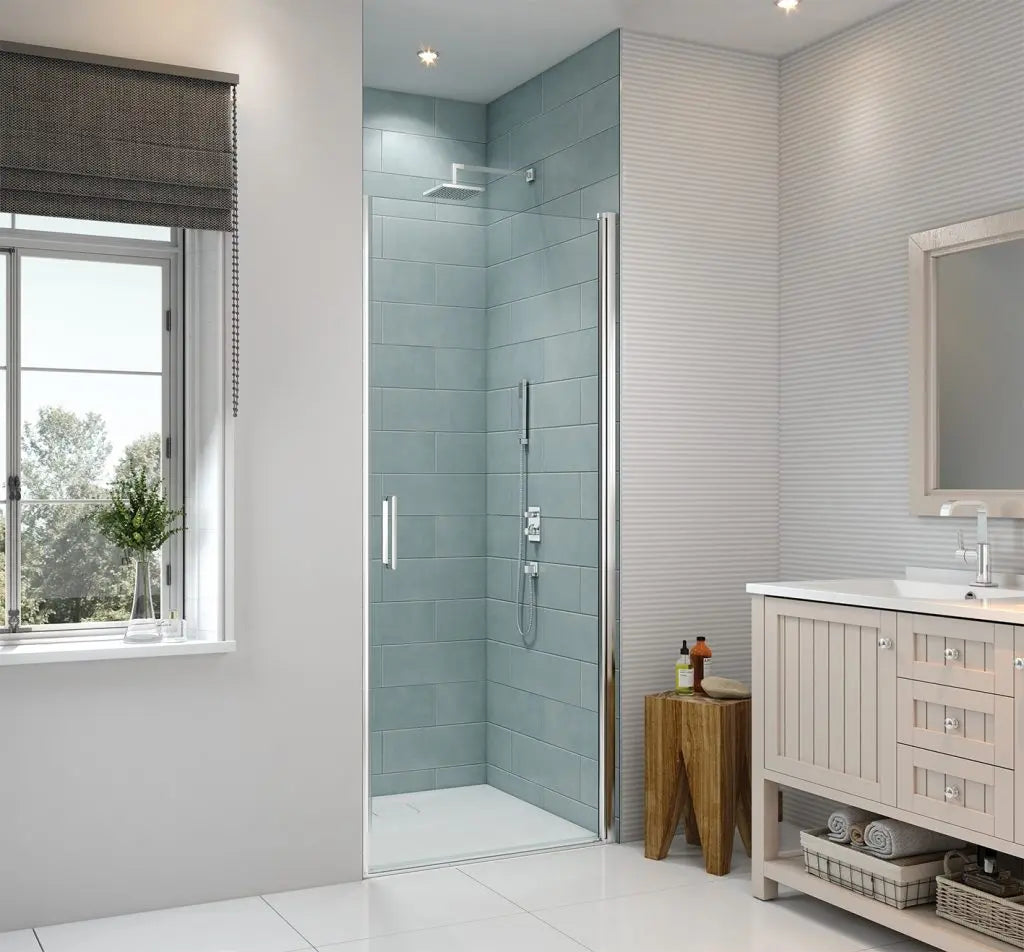 Merlyn 8 Series Frameless Single Pivot Shower Door single