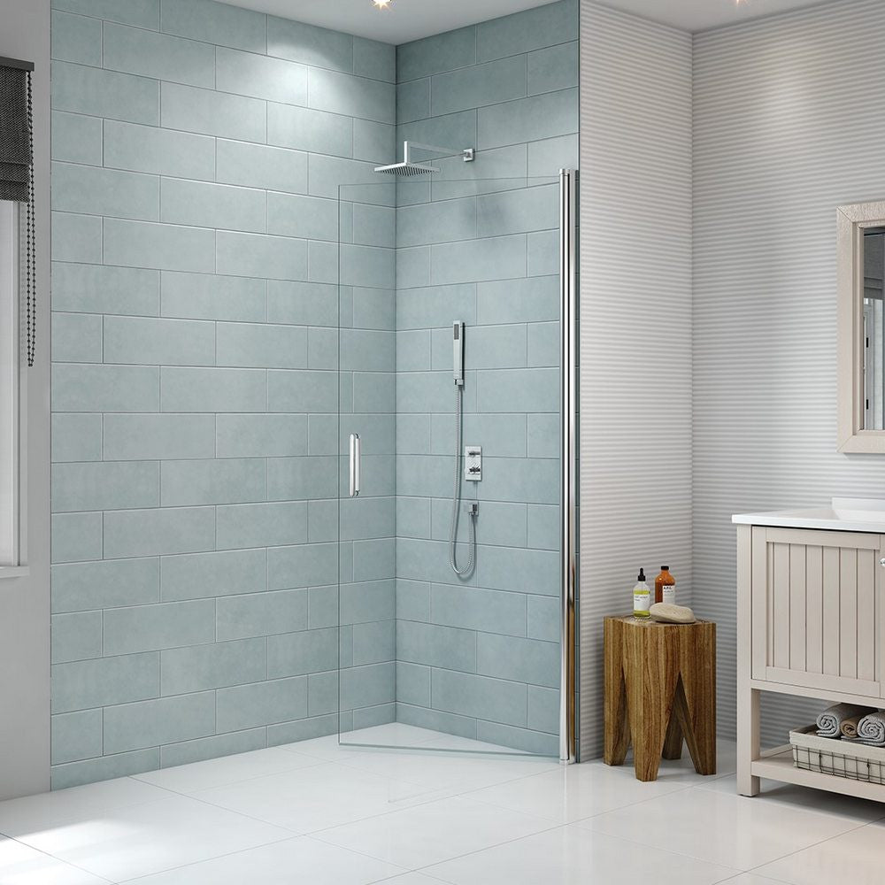Merlyn 8 Series Frameless Single Pivot Shower Door single pannel