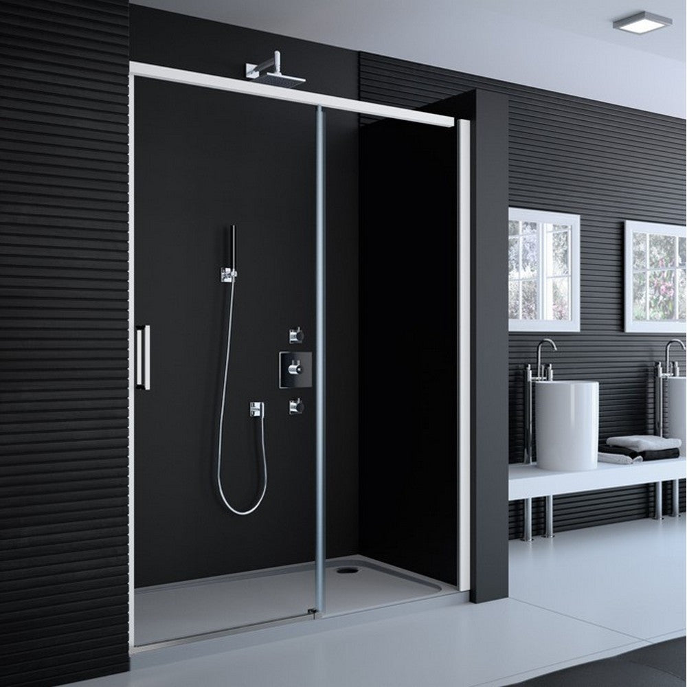 Merlyn 8 Series Frameless Sliding Shower Door in Polished Chrome