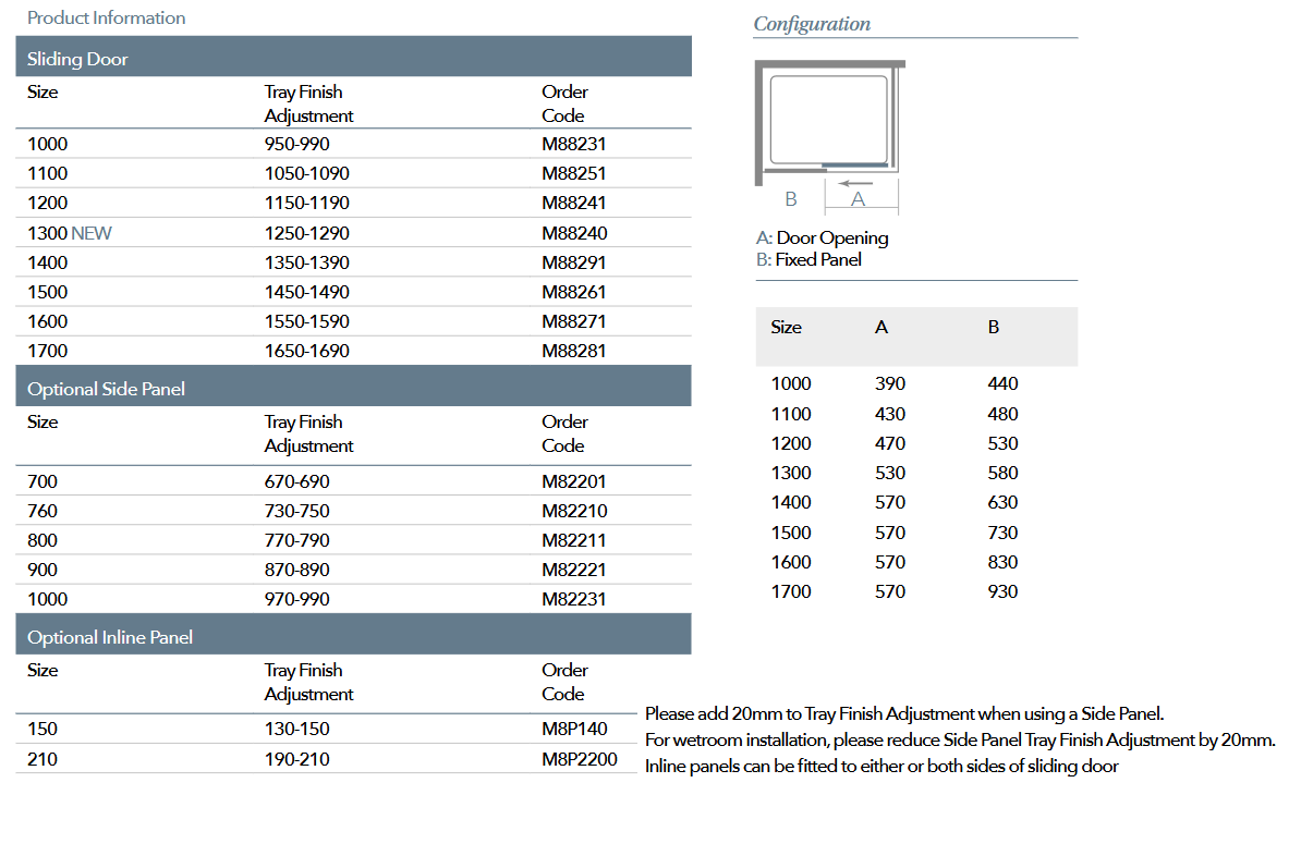 Merlyn 8 Series Sliding Shower Door adjustments