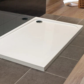 Merlyn MStone Rectangular Shower Tray with Fast Flow Waste lifestyle