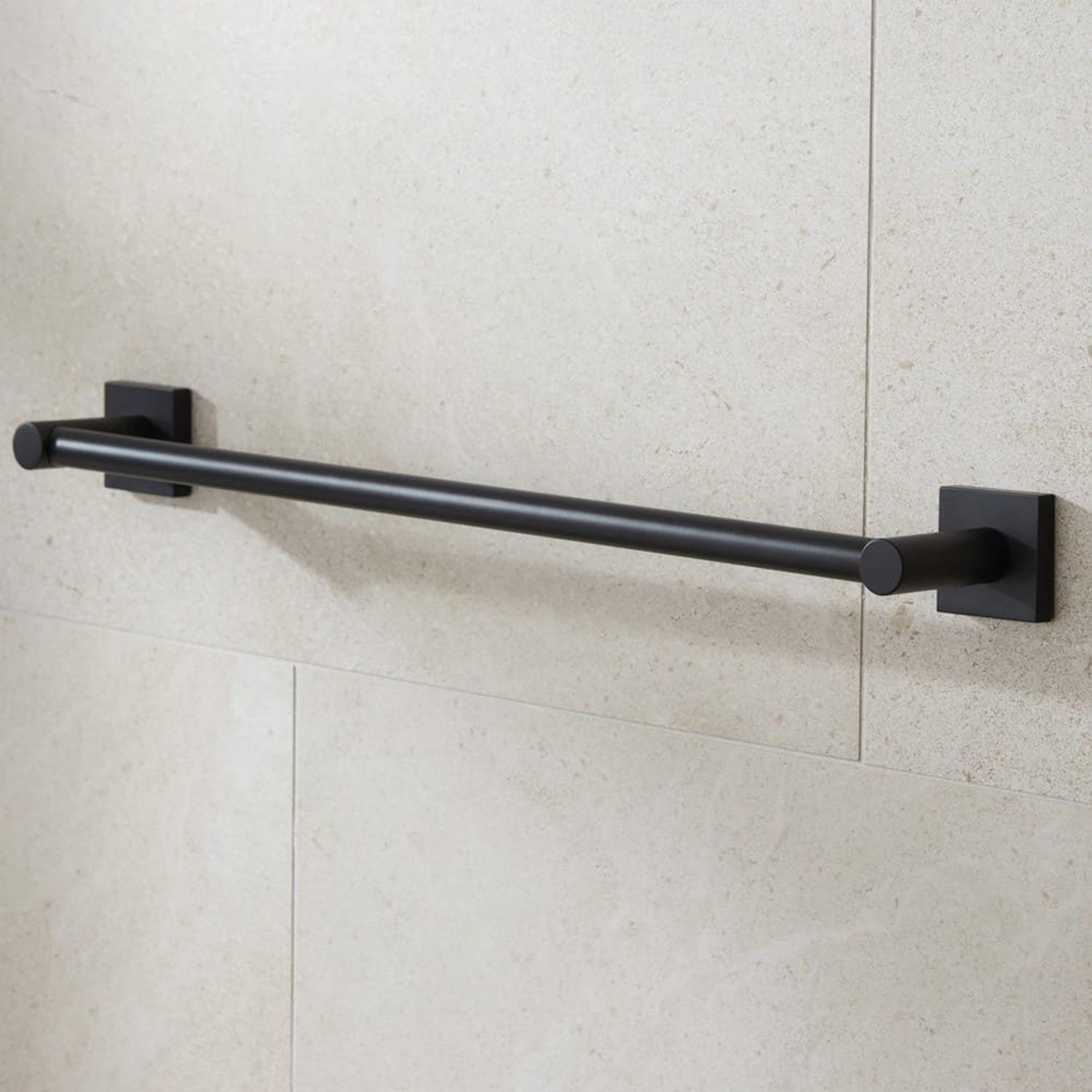 Miller Atlanta 495mm Towel Rail in Matt Black LIFESTYLE