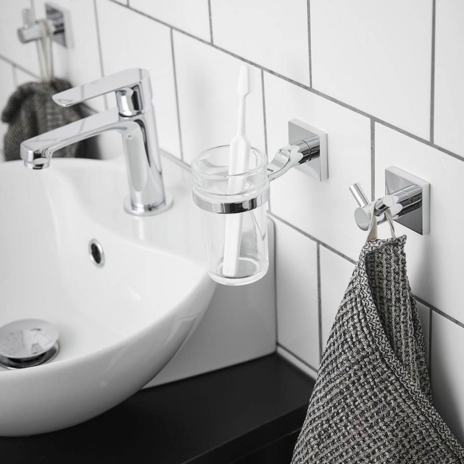 Miller Atlanta Double Hook in Chrome lifestyle 2