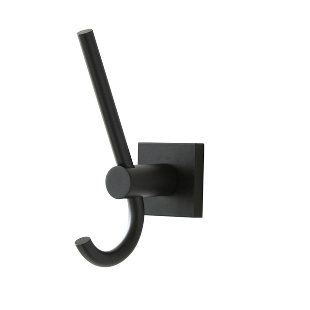 Miller Atlanta Double Robe Hook in Matt Black