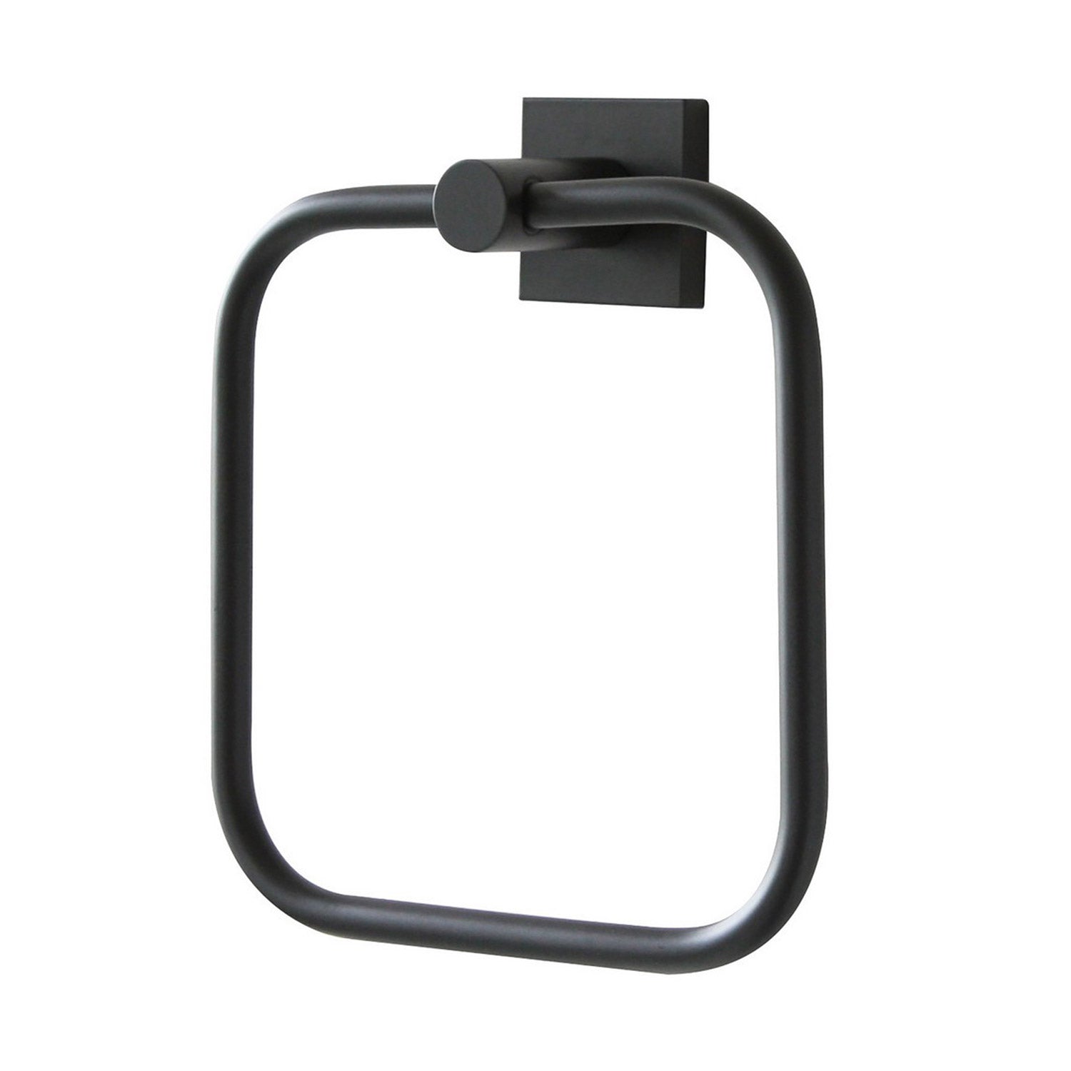 Miller Atlanta Towel Ring in Matt Black