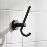 Miller Bond Double Robe Hook in Matt Black lifestyle