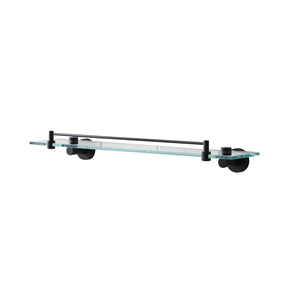 Miller Bond Shelf with Guard Rail in Matt Black