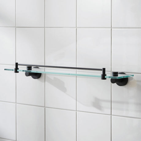 Miller Bond Shelf with Guard Rail in Matt Black lifestyle