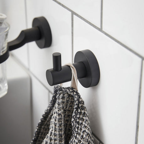 Miller Bond Single Hook in Matt Black lifestyle