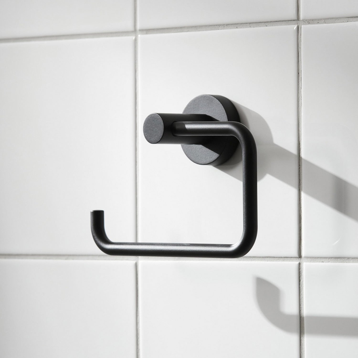 Miller Bond Toilet Roll Holder in Matt Black