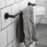 Miller Bond Towel Rail 495mm in Matt Black lifestyle
