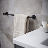 Miller Bond Towel Rail 495mm in Matt Black lifestyle 2