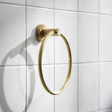 Miller Bond Towel Ring in Brushed Brass lifestyle