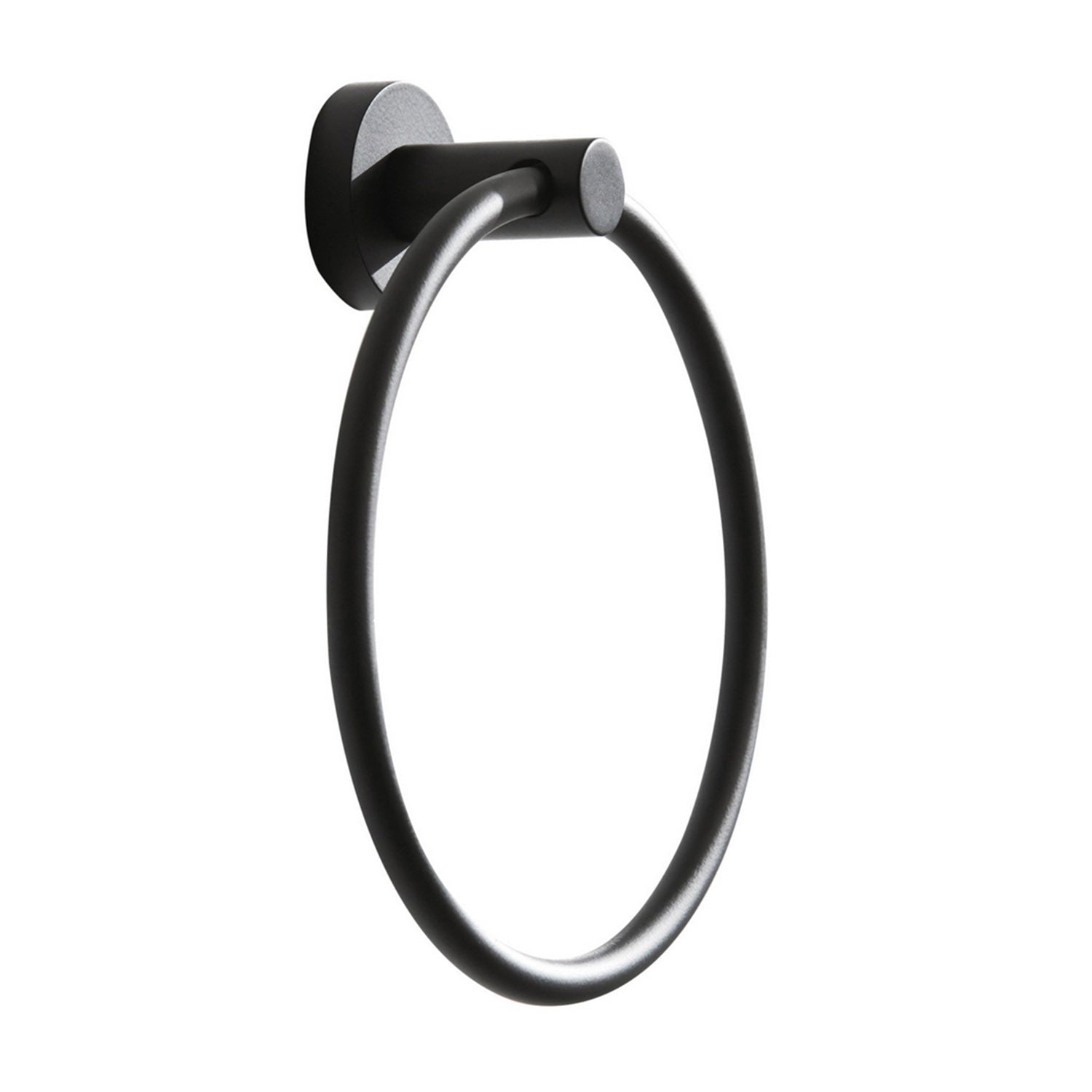 Miller Bond Towel Ring in Matt Black
