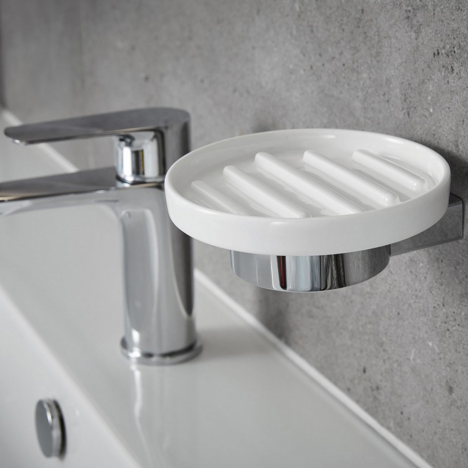 Miller Boston Orlando Soap Dish in Chrome lifestyle