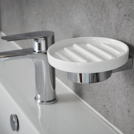 Miller Boston Orlando Soap Dish in Chrome lifestyle