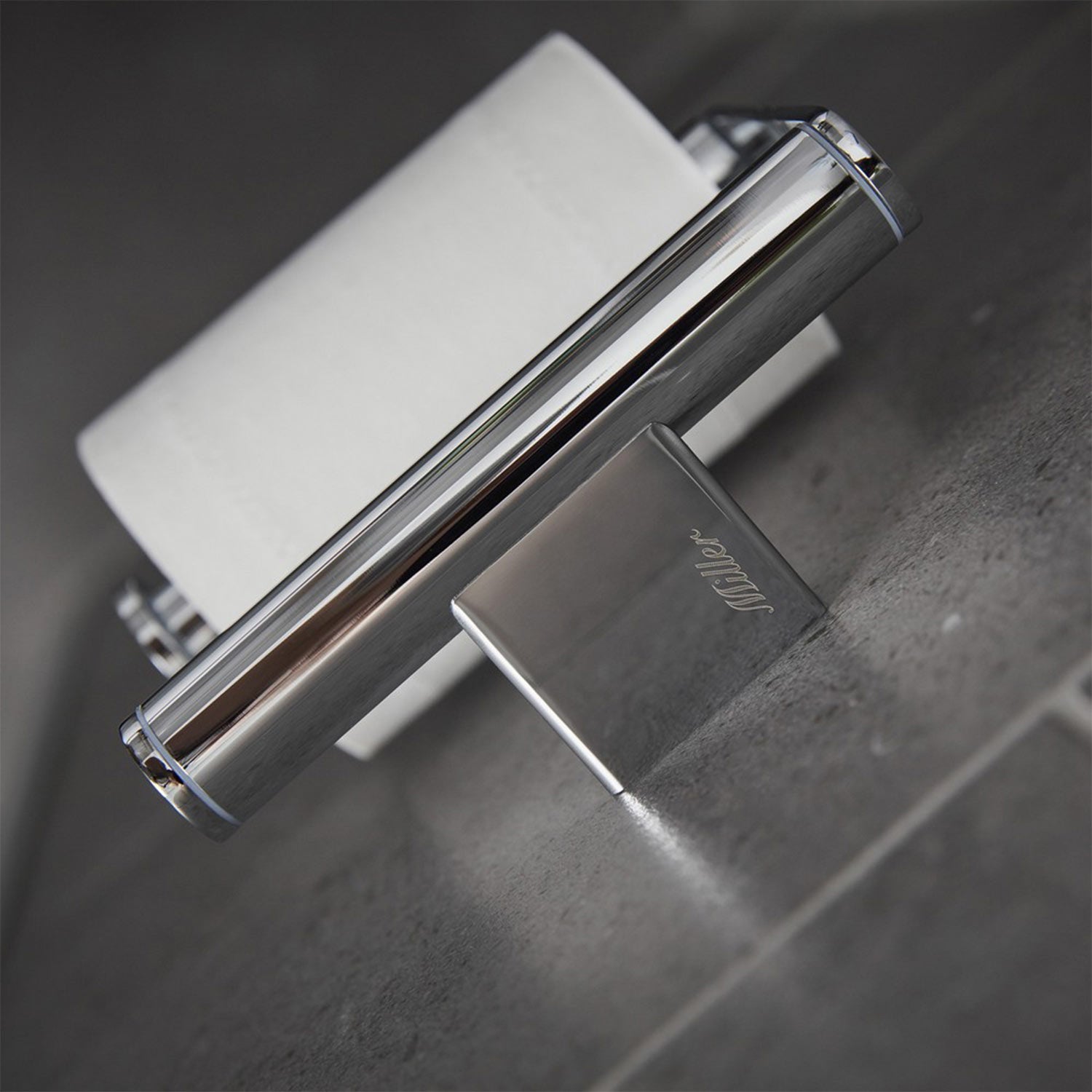 Miller Boston Toilet Roll Holder in Chrome lifestyle
