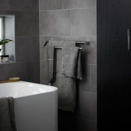 Miller Boston Towel Rail 600mm in Chrome lifestyle