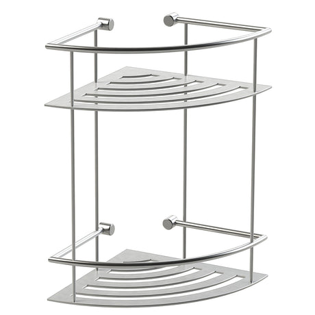 Miller Classic 2 Tier Corner Shower Shelf in Chrome