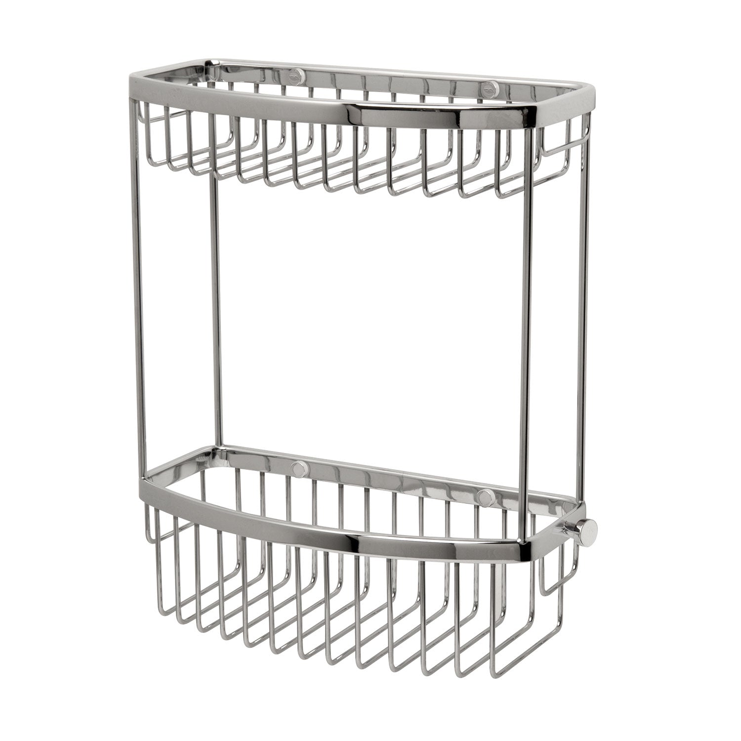 Miller Classic 2 Tier D Shaped Shower Basket in Chrome