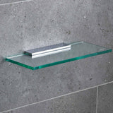 Miller Classic 300mm Glass Shelf with Chrome Fixing Bracket