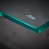 Miller Classic 300mm Glass Shelf with Matt Black Fixing Bracket lifestyle