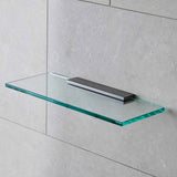 Miller Classic 400mm Glass Shelf with Gunmetal Fixing Bracket