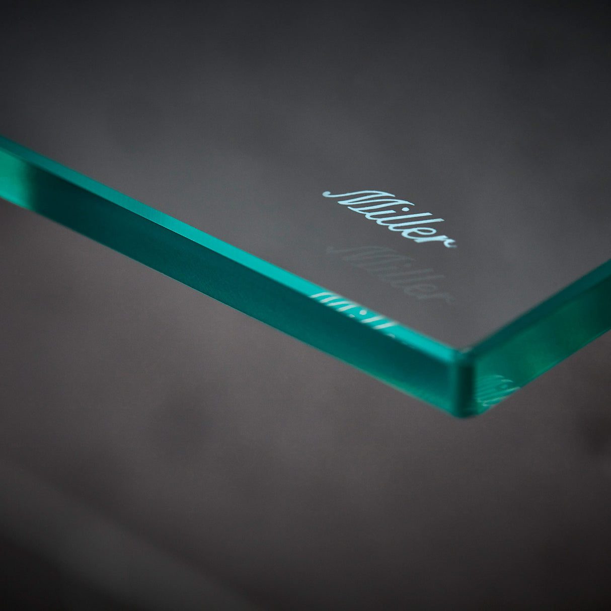 Miller Classic 400mm Glass Shelf with Gunmetal Fixing Bracket 3