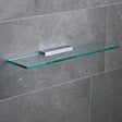 Miller Classic 500mm Glass Shelf with Chrome Fixing Bracket