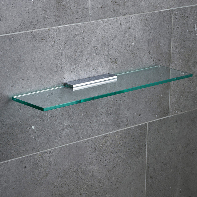 Miller Classic 500mm Glass Shelf with Chrome Fixing Bracket