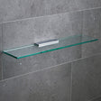 Miller Classic 600mm Glass Shelf with Chrome Fixing Bracket