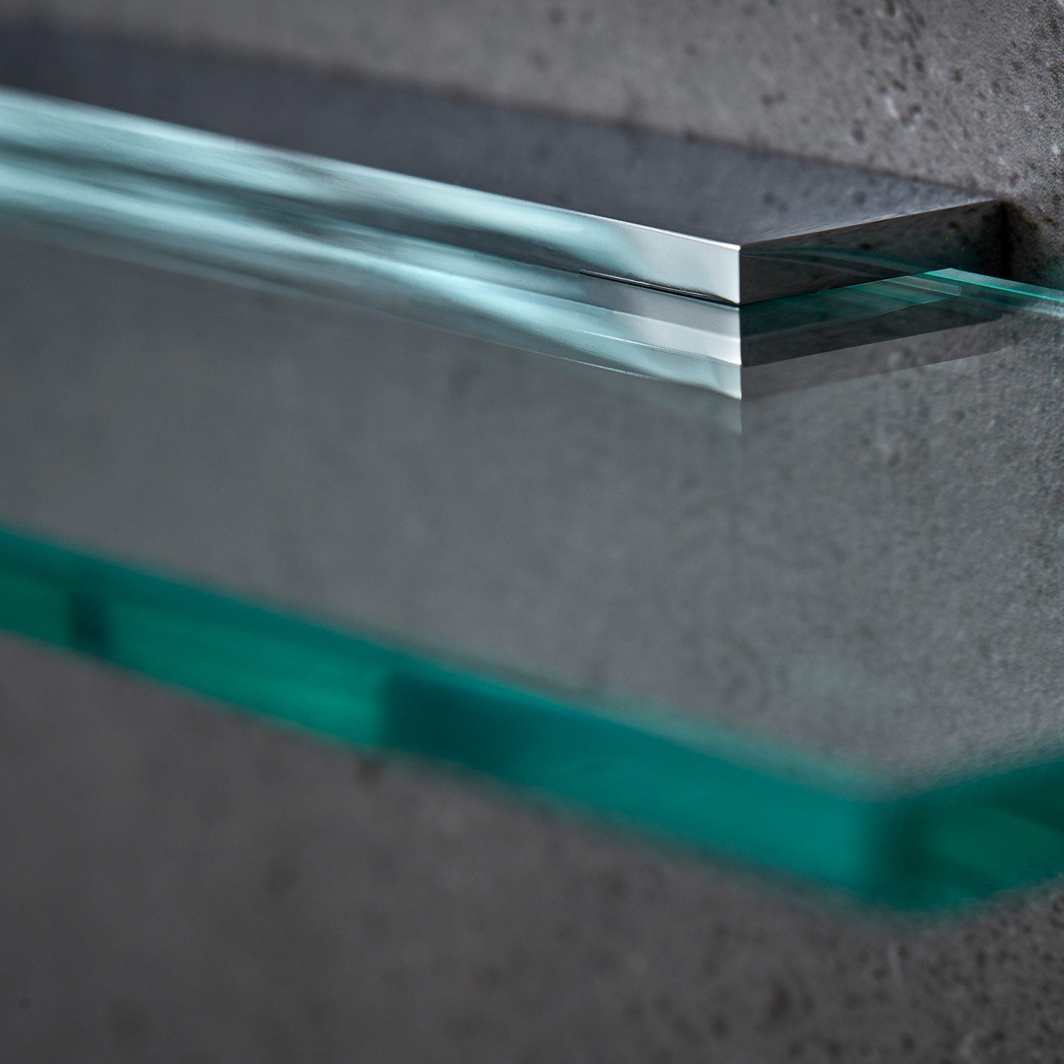 Miller Classic 600mm Glass Shelf with Chrome Fixing Bracket lifestyle 1