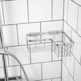 Miller Classic Angled Corner Basket in Chrome lifestyle