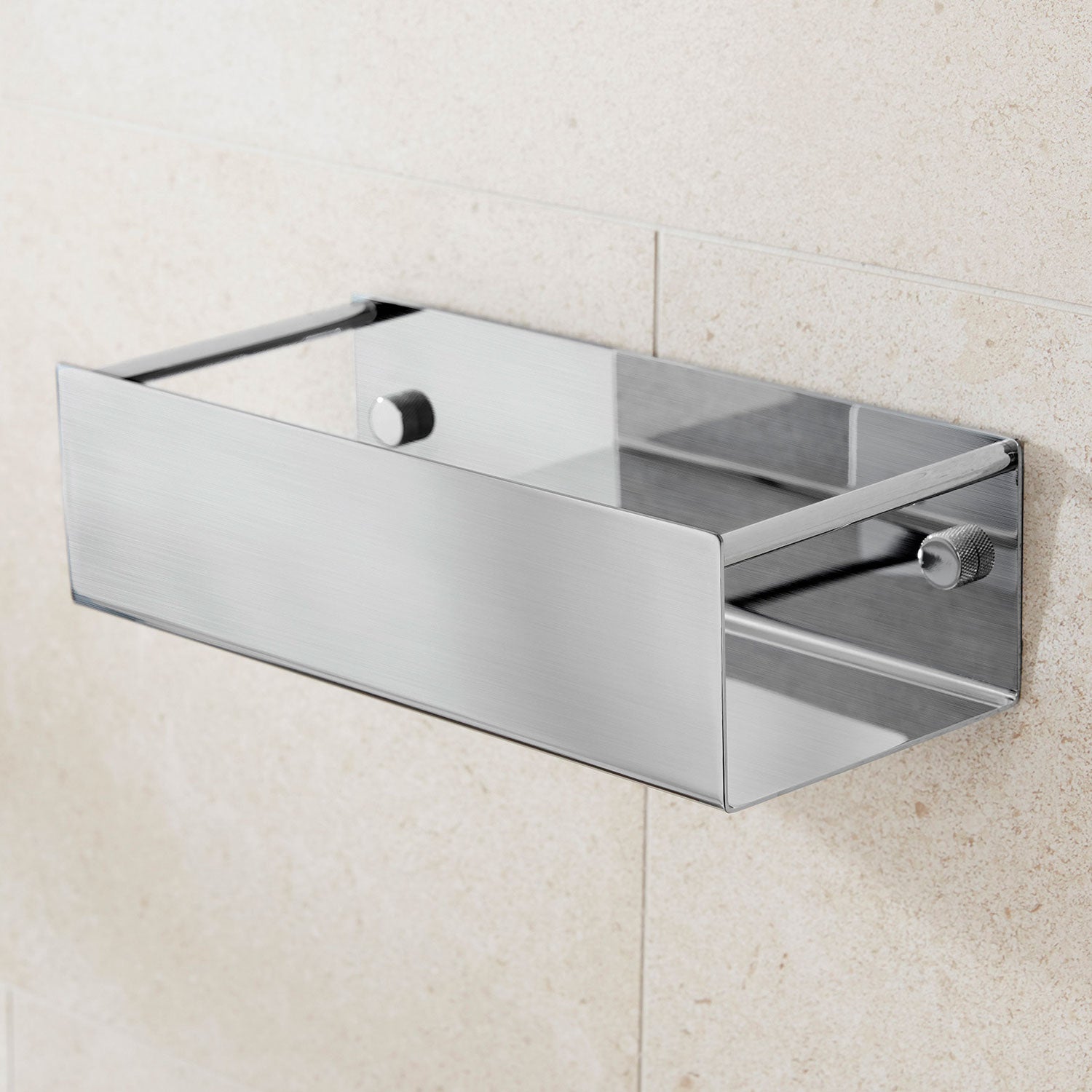 Miller Classic Box Basket in Brushed Nickel lifestyle