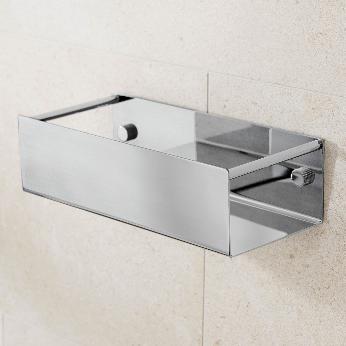 Miller Classic Box Basket in Brushed Nickel lifestyle