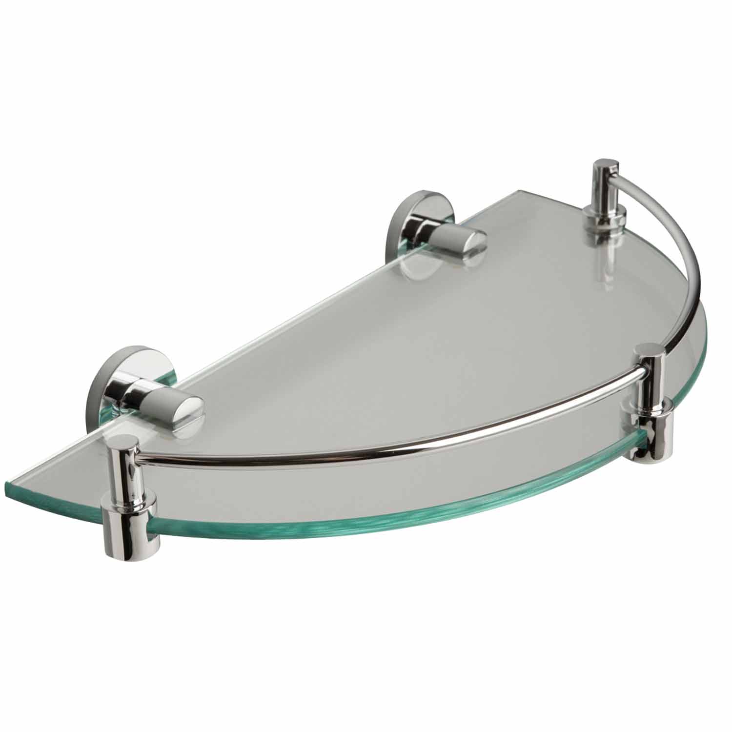 Miller Classic Cloakroom Shelf with Chrome Guard Rail
