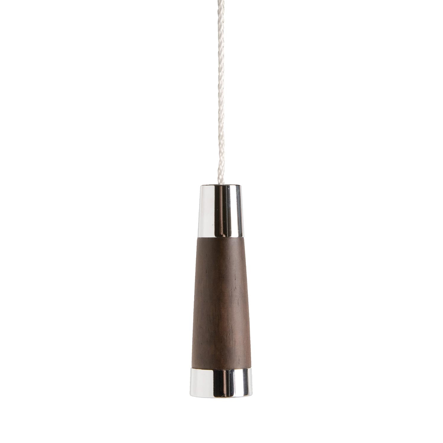 Miller Classic Conical Light Pull in Chrome and Dark Oak