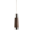 Miller Classic Conical Light Pull in Chrome and Dark Oak
