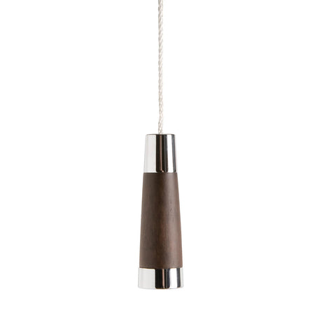 Miller Classic Conical Light Pull in Chrome and Dark Oak