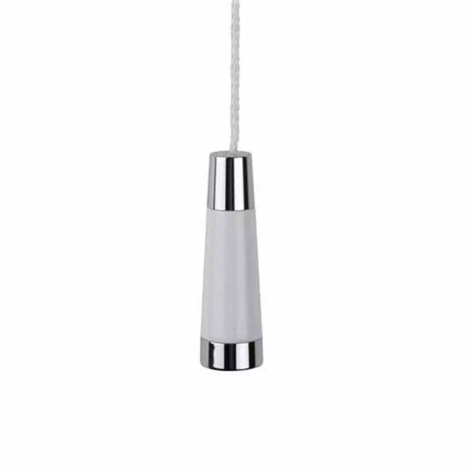 Miller Classic Conical Light Pull in Chrome and White