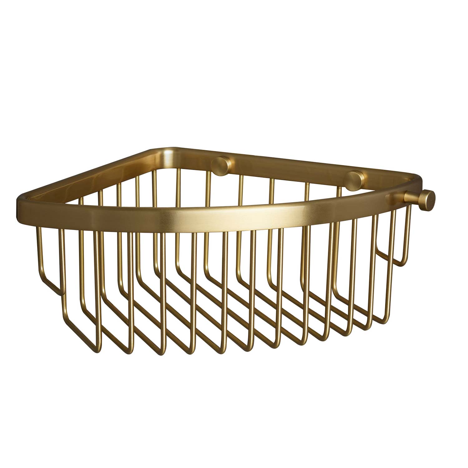 Miller Classic Corner Soap Basket in Brushed Brass