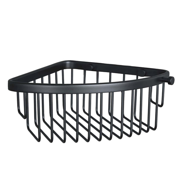 Miller Classic Corner Soap Basket in Matt Black