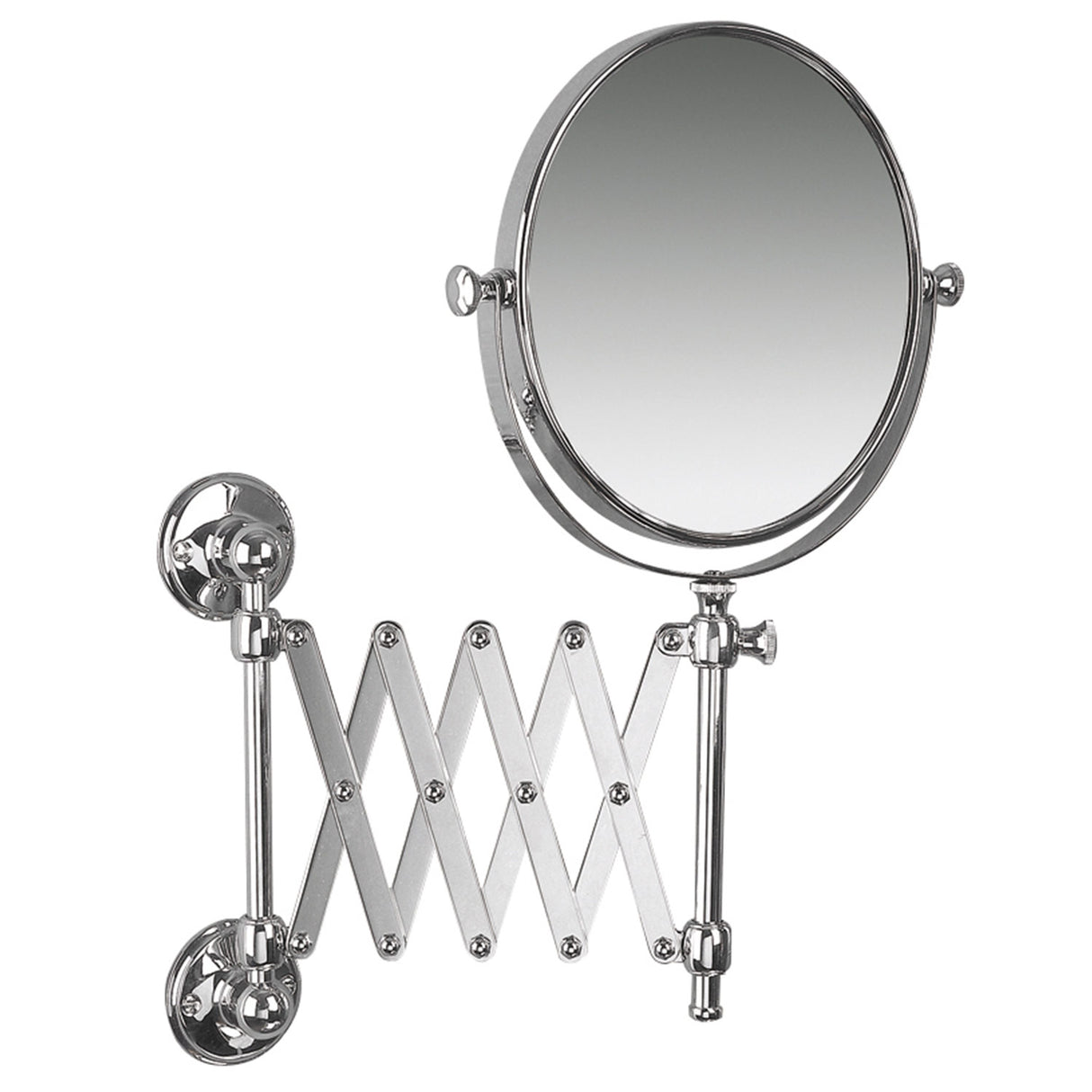 Miller Classic Extending Round Magnifying Mirror in Chrome