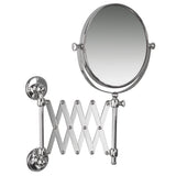 Miller Classic Extending Round Magnifying Mirror in Chrome