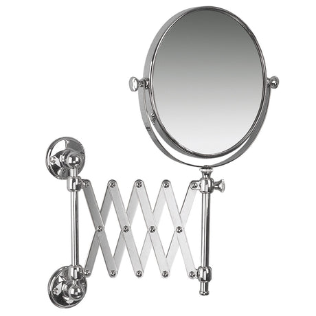 Miller Classic Extending Round Magnifying Mirror in Chrome