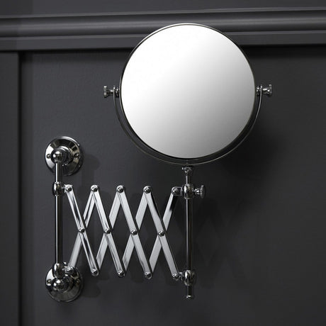 Miller Classic Extending Round Magnifying Mirror in Chrome 2