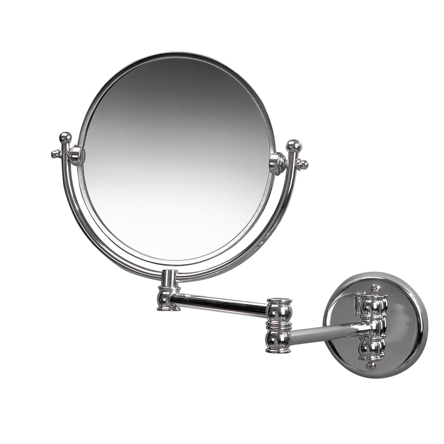 Miller Classic Extending Round Magnifying Mirror in Chrome 4