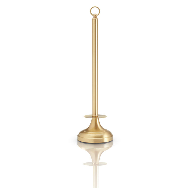 Miller Classic Freestanding Spare Toilet Roll Holder in Polished Brass