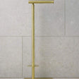 Miller Classic Freestanding Toilet And Spare Roll Holder in Brushed Brass